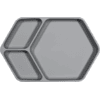 KINDSGUT Placa de silicona, angular en gris oscuro