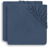 jollein Jersey Spannbettlaken 2er-Pack jeans blue 60x120 cm