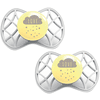 nuvita Schnuller ortodontischemSauger Air. 55 Cool! Glow mit Stericover 6m+, Design sugar cookie, 2 Stück









