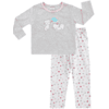 JACKY Pyjamas 2 st. ljusgrå melange mönstrad