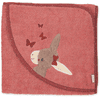 Sterntaler Toalla de bebé con capucha Emmily rojo claro 100 x 100 cm