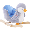 HOMCOM Schaukelpinguin grau, weiß
