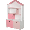 HOMCOM Kinderregal mit Schubladen rosa