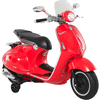 HOMCOM Elektrisches Kindermotorrad als Vespa rot