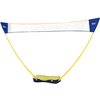 HOMCOM Badmintonnetz mit 4 Schlägern gelb, blau