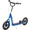HOMCOM Kinderroller Anti-Rutsch Trittfläche, Metallfahrradständer zum Parken, blau
