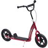 HOMCOM Kinderroller Anti-Rutsch Trittfläche, Metallfahrradständer zum Parken, rot