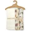 LITTLE Puck håndklær 2-pack Forest Off white 