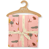 LITTLE Molleton klude 3-pack skovdyr Powder rose