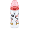 NUK Biberon First Choice + Disney Minnie Mouse 300 ml, Temperatura Control rosso