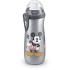 NUK Gourde enfant Sports Cup Mickey embout Soft-Push-Pull silicone clip, 450 ml gris