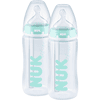 NUK Babyflaske First Choice ⁺ Anti-Colic 300 ml, temperatur Control i dobbeltpakke