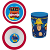 p:os Morgenmadssæt Fireman Sam, 3 stk.