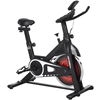 HOMCOM Heimtrainer mit LCD Display rot, schwarz
