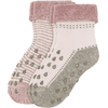 Camano Socken Baby Crawling ABS 2er-Pack pink melange 