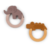 Done by Deer ™ 2-pack Deer friends Sinappi keltainen/vaaleanpunainen
