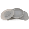 TWISTSHAKE Tovaglietta con click e piatto Mini da 6 mesi, grigio pastello