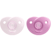Philips Avent Soothie napp SCF099/22 0-6m i rosa inklusive stericase, 2 st.