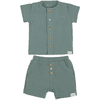 Sterntaler Set skjorte med shorts mørkegrønn