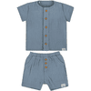 Sterntaler Set t-shirt et pantalon court bleu clair
