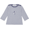Sense Organics  Långärmad skjorta, blågrå stripes 