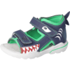PEPINO Sandales enfant scratch Sharki nautic/vert fluo largeur moyenne