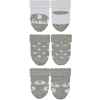 Sterntaler Primer calcetín para bebé Paquete de 3 elefantes gris claro
