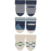 Sterntaler Eerste Baby Sokken 3-Pack Walvis marine 