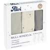 Alvi ® Gaze-bleer 3-pack Ansigter 80 x 80 cm