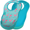 Babero de neopreno UltraBib® Flamingos / Turquesa, 2 piezas