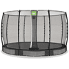 EXIT Allure Class ic ground trampolin ø 366 cm med sikkerhedsnet, grøn