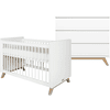 Bopita Babyzimmer Lynn 2-teilig 60 x 120 cm weiß / natur