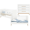 Bopita Babyzimmer Fenna 2-teilig 70 x 140 cm umbaubar weiß / natur 