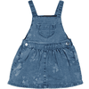 s. Oliven r Dungaree kjole blå stretched denim