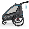 Qeridoo ® QUPA 2 Blauw kinderfietskar