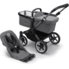 bugaboo Poussette duo combinée 2en1 Donkey 5 Base Graphite/Grey Melange