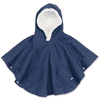 BEMINI Reiseponcho Jersey + teddy Geometric print navy