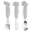 Done by Deer ™ Easy grip Cutlery Deer friends Grey