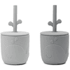 Done by Deer ™ Peekaboo Wally strooien mok grijs 2-Pack 