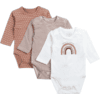 Hust & Claire Langarmbody Base Mocca 3er Pack