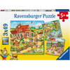 Ravensburger Puzzle 3 x 49 Teile Ferien auf dem Land