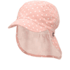Sterntaler Peaked Cap med nackskydd Hearts Pale Pink