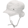 Sterntaler Peaked caps med nakkebeskyttelse lys grå