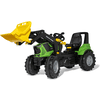 rolly®toys Trattore per bambini con pedali rollyFarmtrac Premium II Deutz 8280 TTV, con ruspa rollyTrac