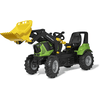 rolly®toys Trattore giocattolo rollyFarmtrac Premium II Deutz 8280 TTV, ruspa rollyTrac, pneumatici rollyAir - nuovo