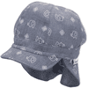 Sterntaler Vändbar Peaked Cap med nackskydd Elephant Blue 