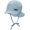 Sterntaler Peaked cap med nakkebeskyttelse lyseblå