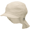 Sterntaler cap met klep en nekbescherming beige