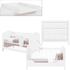 Bopita Babykamer Evi 2-delig met ombouwbare commode 70 x 140 cm wit 