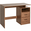 HOMCOM Schreibtisch Elegante Holzmaserung, viel Stauraum, hohe Stabilität; Braun